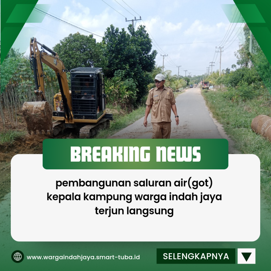 Pembangunan Saluran Air (Got) di Kampung Warga Indah Jaya: Kepala Kampung Terjun Langsung