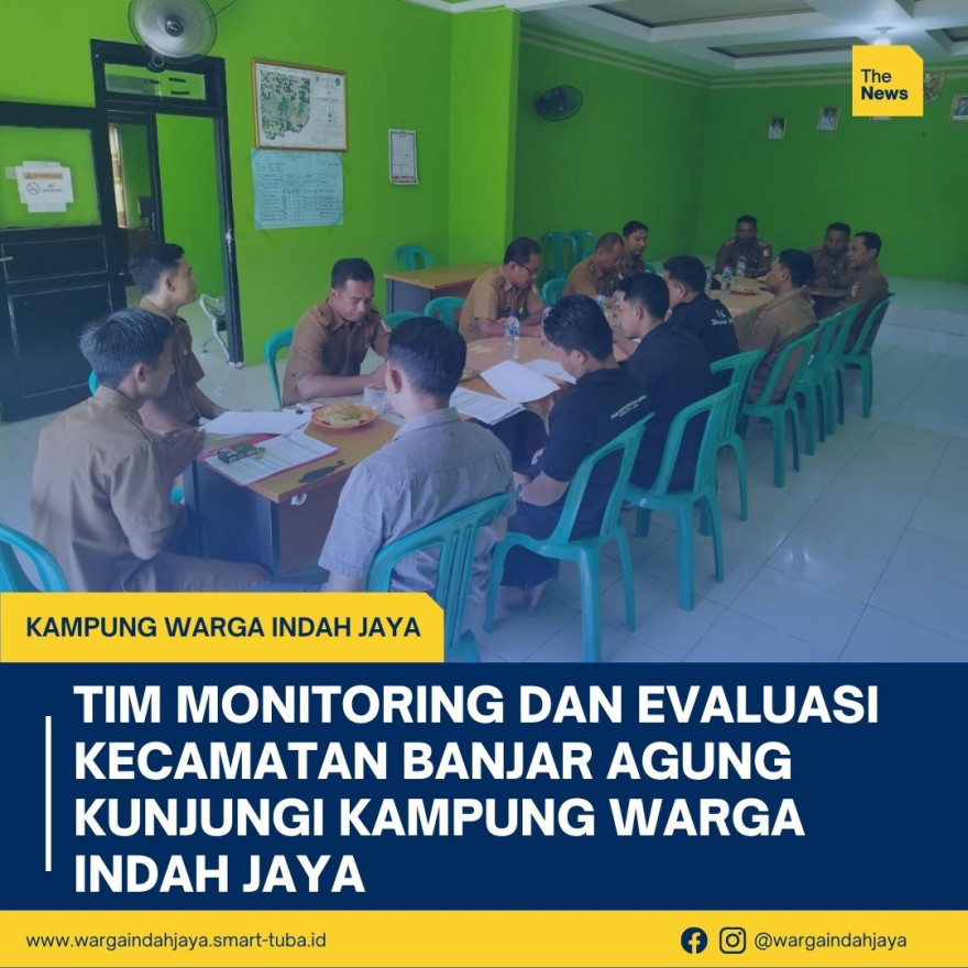 Tim Monitoring dan Evaluasi Kecamatan Banjar Agung Kunjungi Kampung Warga Indah Jaya